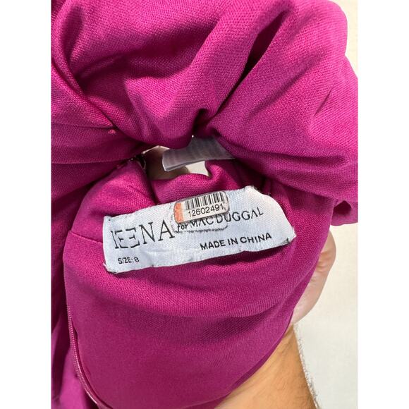 Mac Duggal Shimmering Plum Maxi Dress - Picture 10 of 11